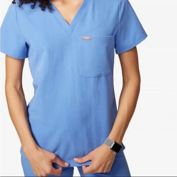 Figs Tops Figs Womens Catarina One Pocket Scrub Top Workwear Ceil